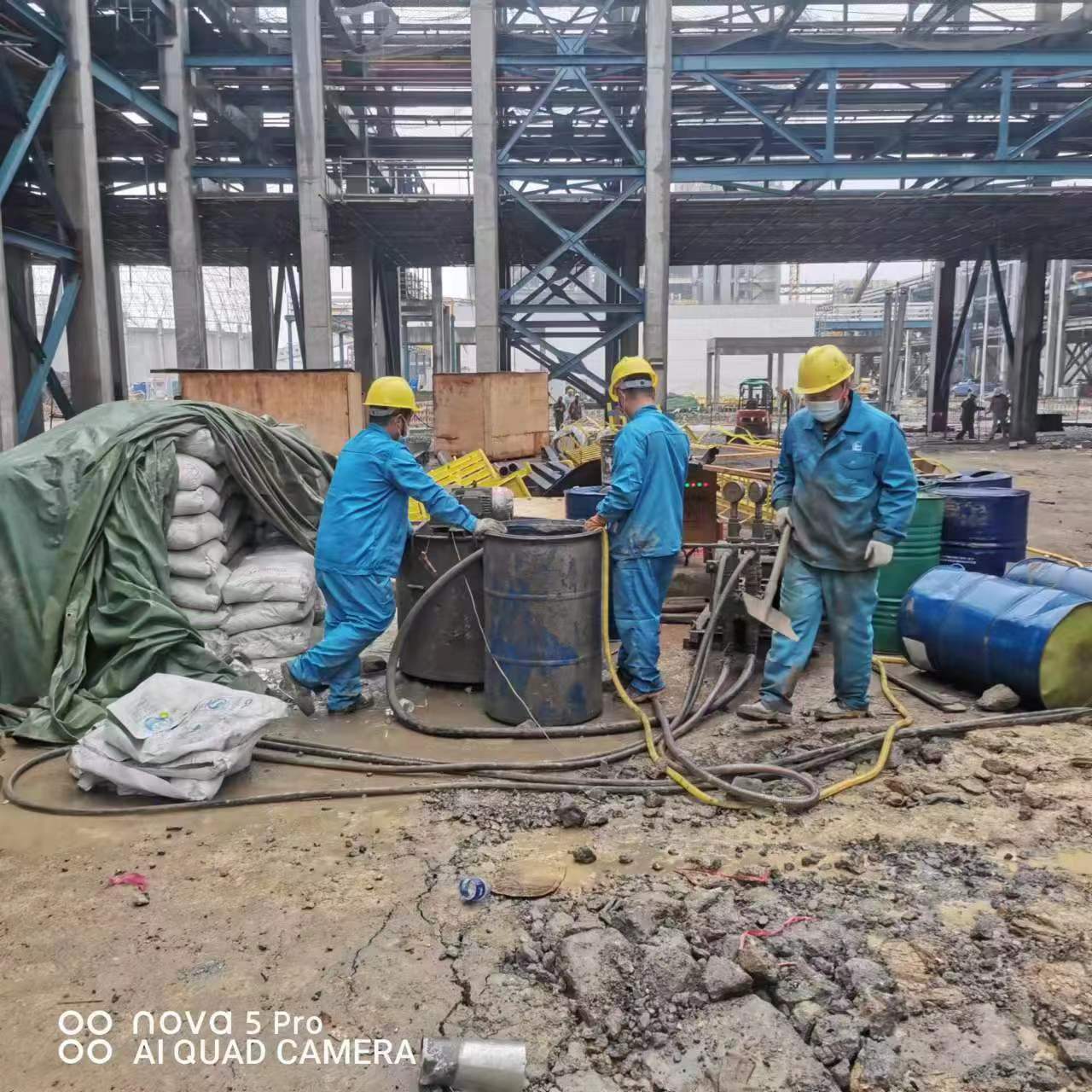 三原设备基础下沉沉降注浆加固施工